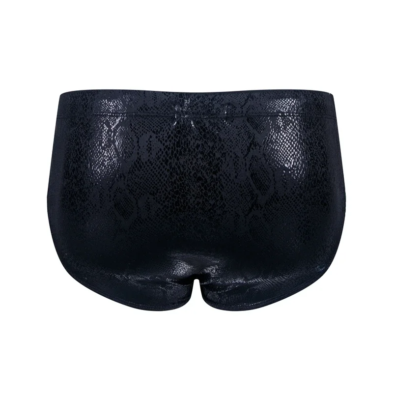 Push Up Padded Swimwear Men Swimsuit Shorts Mens Bikini Briefs Summer Trunk Swim Suit Sunga Slip Beach Shorts Snakeskin Print