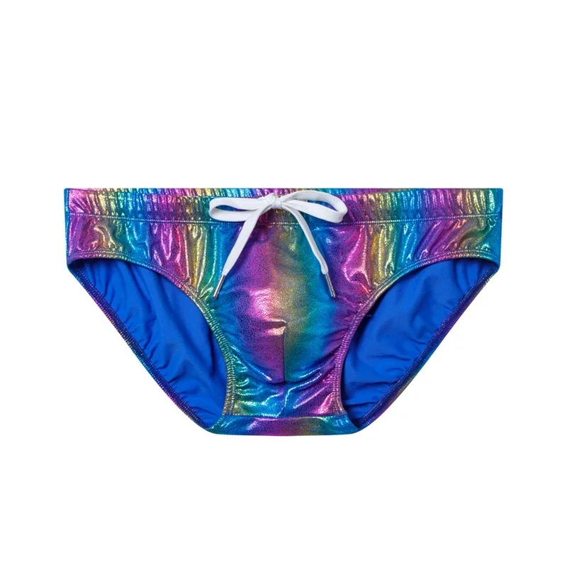 Push Up Padded Swimwear Men Swimsuit Shorts Mens Bikini Briefs Summer Trunk Swim Suit Sunga Slip Beach Shorts Snakeskin Print