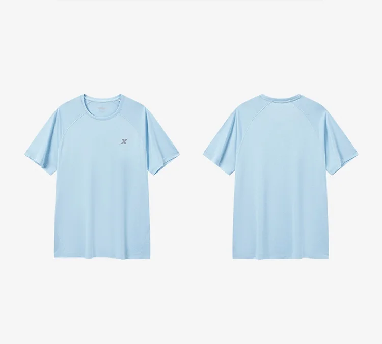 Xtep Short Sleeve Knitted Shirt For Men Summer Sweat-Absorbing Men's T-shirt Training Comfortable Outdoor Tops 876229010108