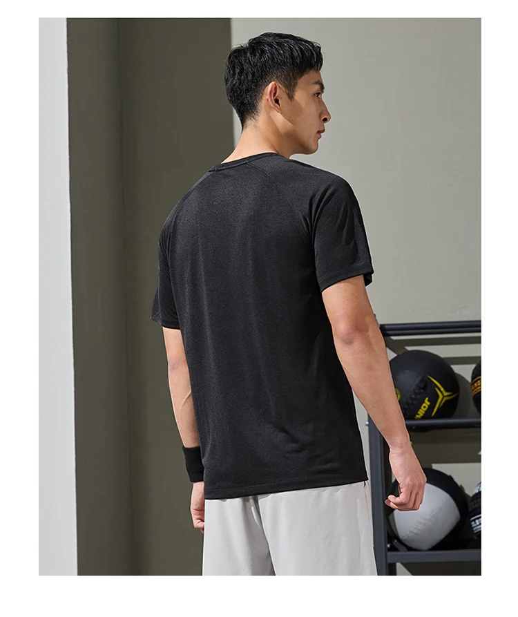 Xtep Short Sleeve Knitted Shirt For Men Summer Sweat-Absorbing Men's T-shirt Training Comfortable Outdoor Tops 876229010108