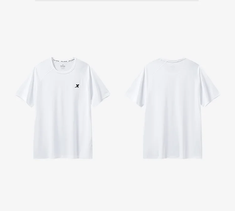 Xtep Short Sleeve Knitted Shirt For Men Summer Sweat-Absorbing Men's T-shirt Training Comfortable Outdoor Tops 876229010108