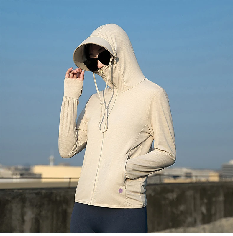  Summer Thin Couple Sports Leisure Sunscreen Clothing Comfortable High Quality Ice Silk Breathable Outdoor UV Protection Coat