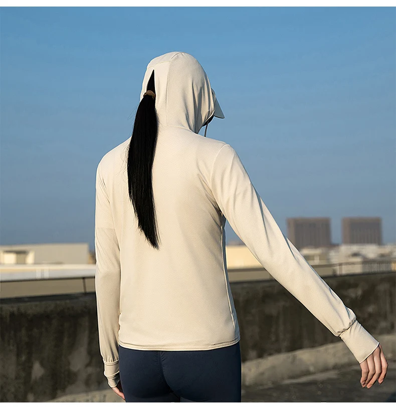  Summer Thin Couple Sports Leisure Sunscreen Clothing Comfortable High Quality Ice Silk Breathable Outdoor UV Protection Coat