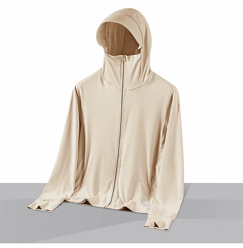  Summer Thin Couple Sports Leisure Sunscreen Clothing Comfortable High Quality Ice Silk Breathable Outdoor UV Protection Coat