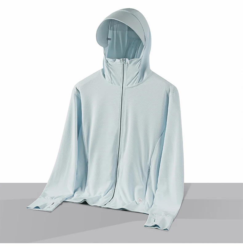 Summer Thin Couple Sports Leisure Sunscreen Clothing Comfortable High Quality Ice Silk Breathable Outdoor UV Protection Coat