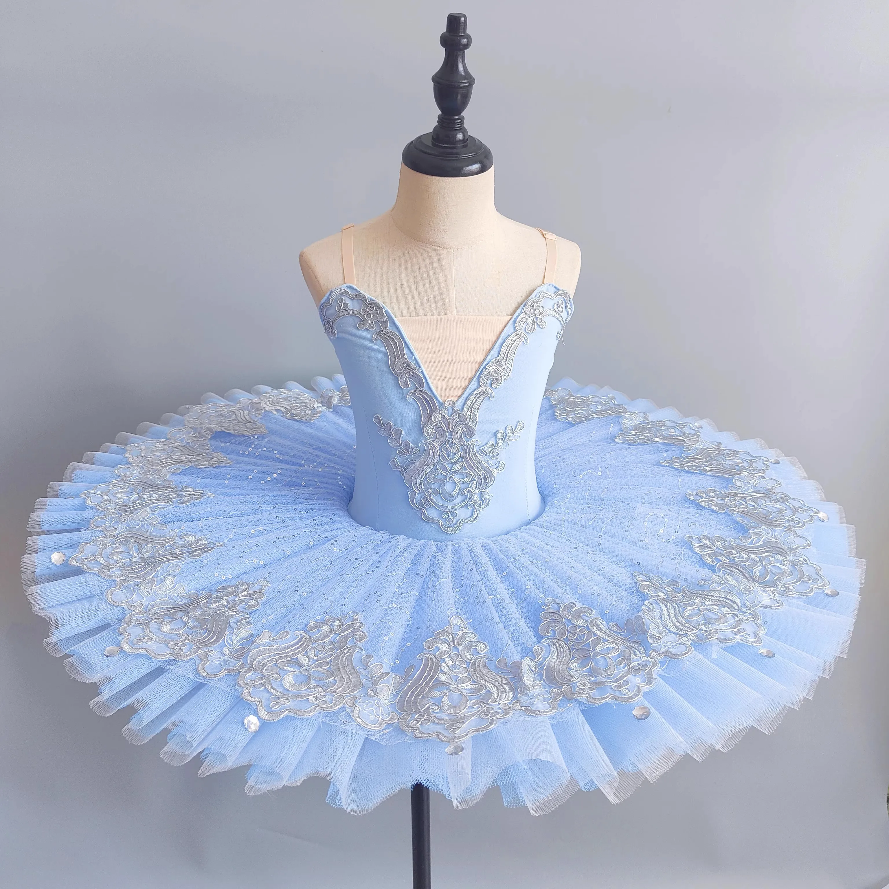 Professional Ballet Tutu Girls Blue Pink Platter Pancake Tutu Ballerina Party Dress Adult Women Child Kids Ballet Dance Costume