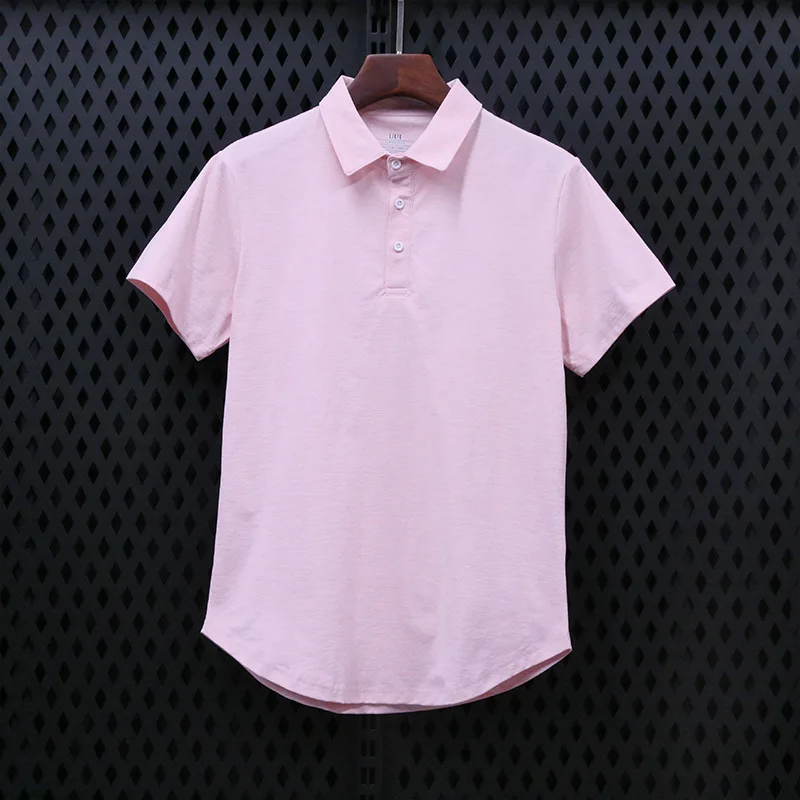 Mens Training Fitness Polo Shirts 2026 Quick Dry Basketball Short Sleeve Male Running Jogging T Stand collar Workout Gym Tees