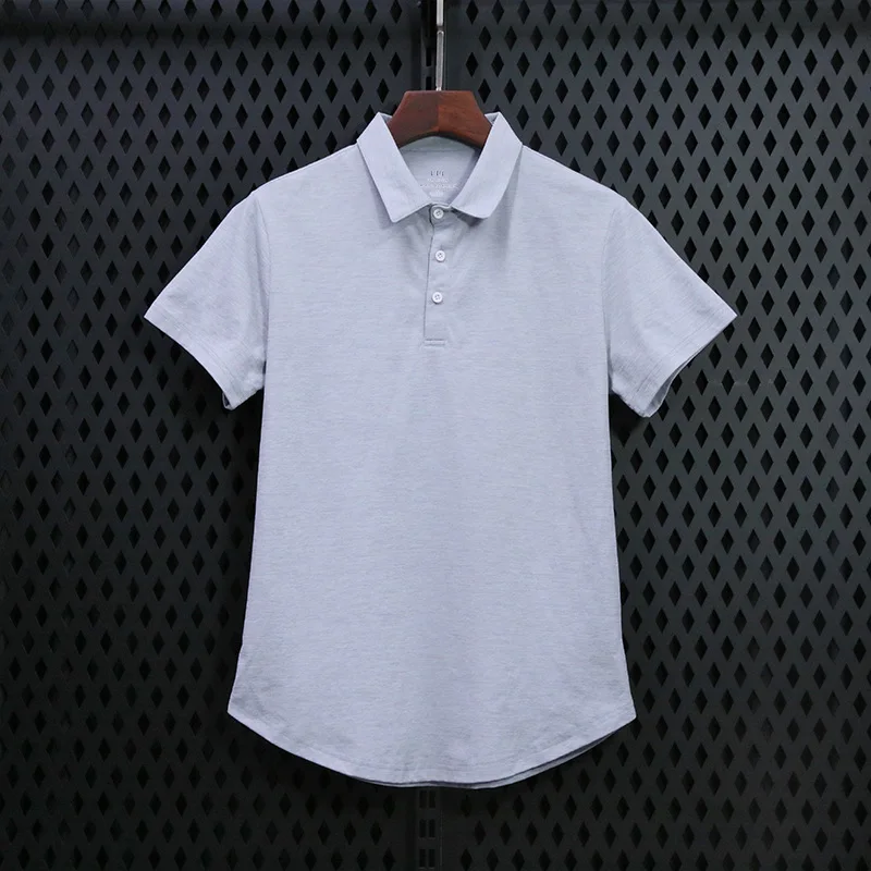 Mens Training Fitness Polo Shirts 2026 Quick Dry Basketball Short Sleeve Male Running Jogging T Stand collar Workout Gym Tees