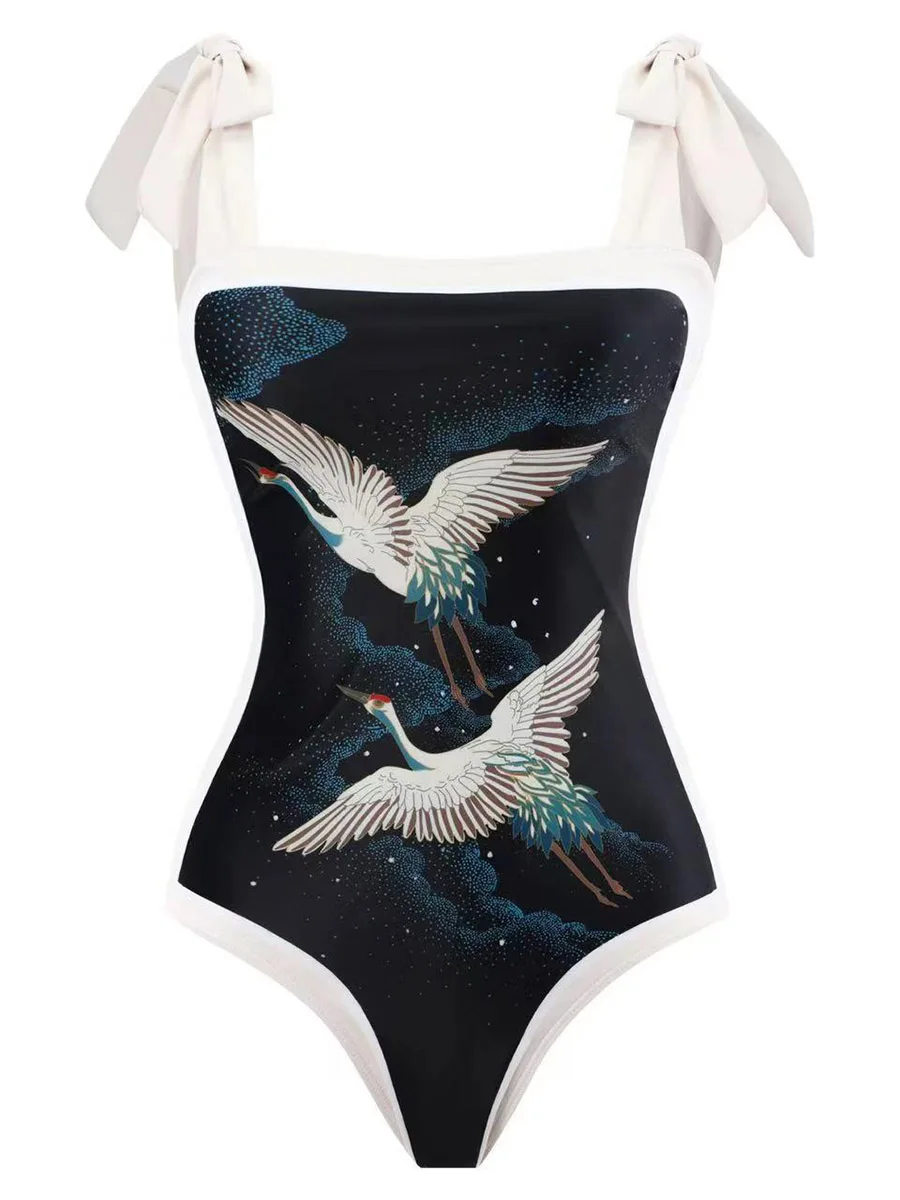 2026 String One Piece Swimsuit & Vent Skirt Padded Sexy Swimwear Women Bathing Suit Female Swimming Summer Beachwear Bodysuit