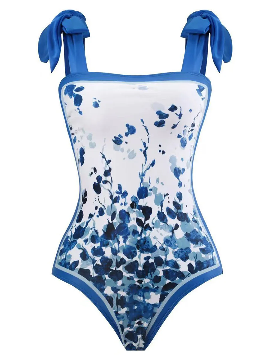 2026 String One Piece Swimsuit & Vent Skirt Padded Sexy Swimwear Women Bathing Suit Female Swimming Summer Beachwear Bodysuit