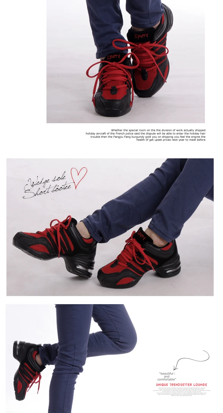 Women's Dance Shoes Breathable Mesh Fabric Black Soft Soled Jazz Shoes Salsa Square Dance Modern Dance Shoes