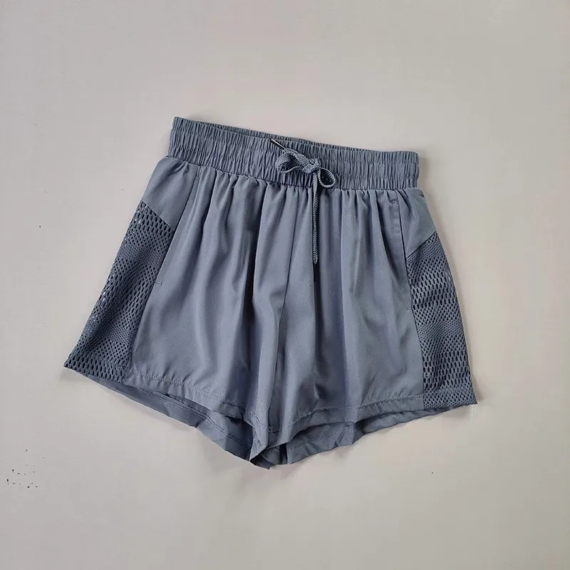Summer Yoga Shorts Casual Running Shorts Women Jogging Fitness Gym 2 in 1 Workout Shorts Quick Drying Breathable Sports Shorts