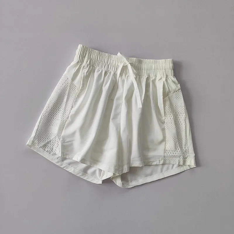 Summer Yoga Shorts Casual Running Shorts Women Jogging Fitness Gym 2 in 1 Workout Shorts Quick Drying Breathable Sports Shorts