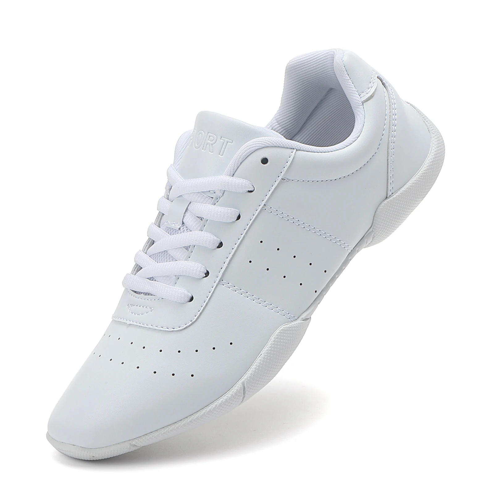 White Cheer Shoes For Girls Women Non Slip Comfortable Cheerleading Dance Sneakers For Competition 710
