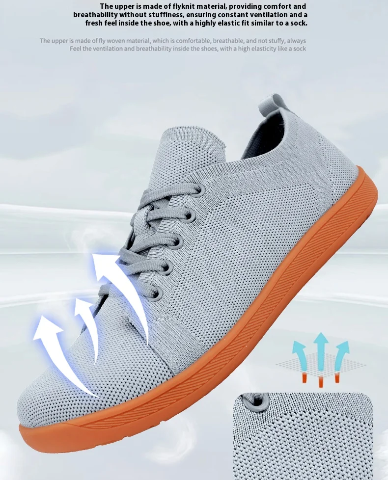 Wide Toe Barefoot Shoes Mens Womens Minimalist Walking Sneakers Shoes | Zero Drop Sole | Breathable Mesh