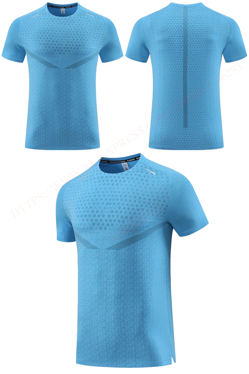 Print Gym Shirts Fashion Running Casual Outdoor Jogging Breathable Workout Short Sleeves Nylon Quick Dry Training New Tee
