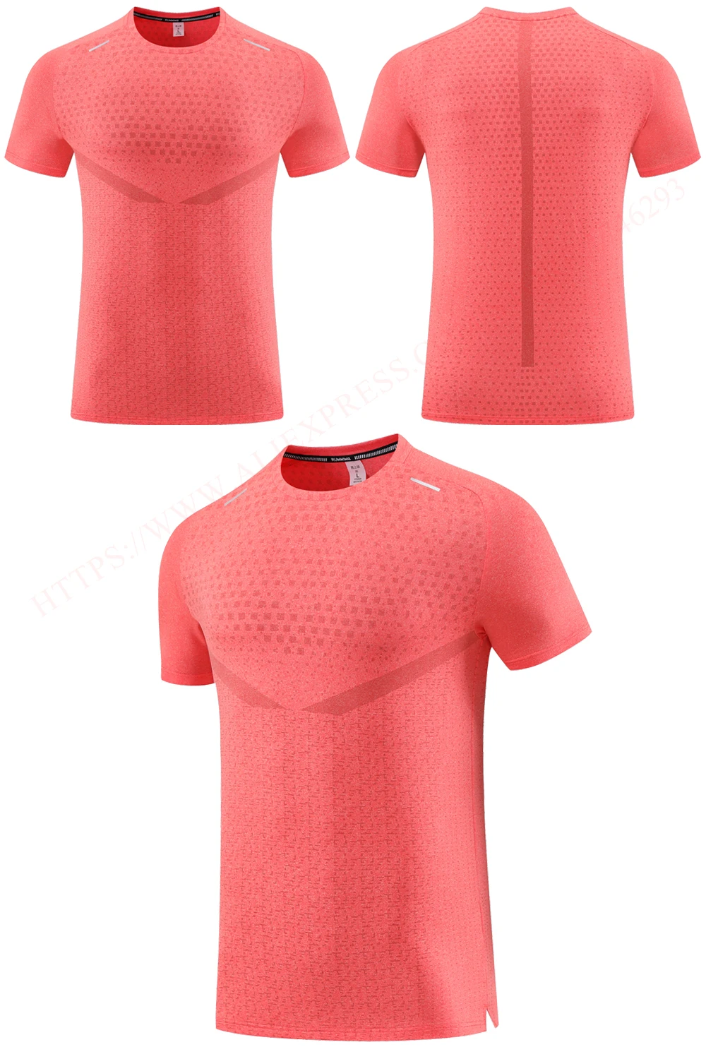 Print Gym Shirts Fashion Running Casual Outdoor Jogging Breathable Workout Short Sleeves Nylon Quick Dry Training New Tee