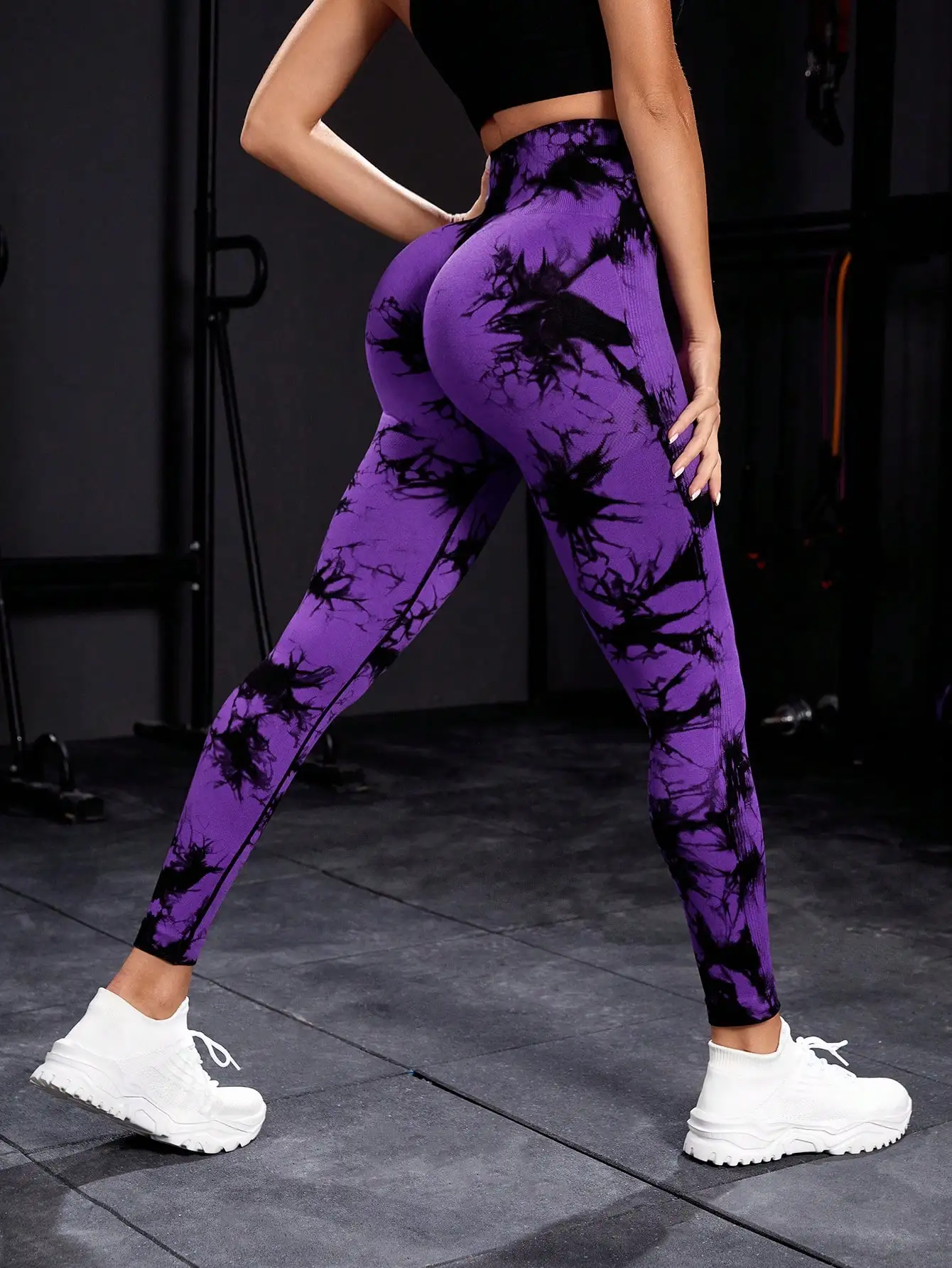 CZGUKE New Tie Dye Yoga Pants Sport Leggings Women Seamless High Waist Push Up Woman Tights Fitness Workout Leggins Gym Clothing