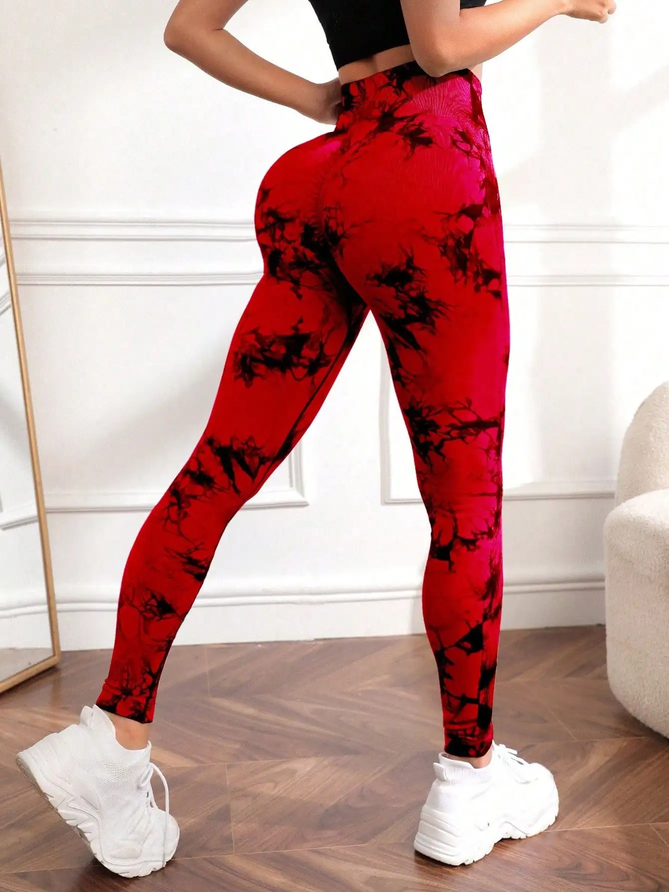 CZGUKE New Tie Dye Yoga Pants Sport Leggings Women Seamless High Waist Push Up Woman Tights Fitness Workout Leggins Gym Clothing