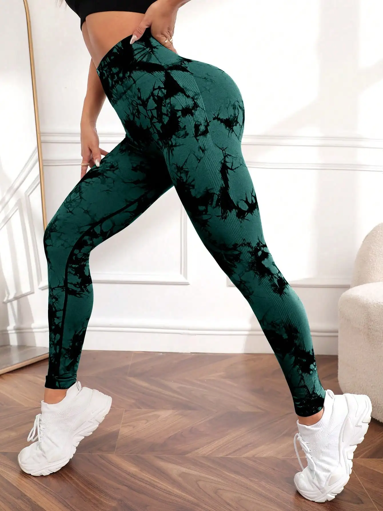 CZGUKE New Tie Dye Yoga Pants Sport Leggings Women Seamless High Waist Push Up Woman Tights Fitness Workout Leggins Gym Clothing