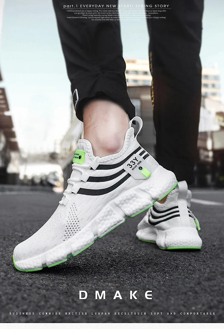 New Trend Breathable Casual Men's 2024 Spring and Autumn Sports Shoes Tenis Masculino Zapatillas Hombre Fashion Running Shoes