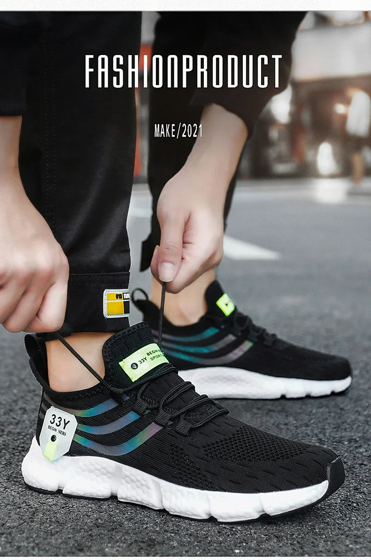New Trend Breathable Casual Men's 2024 Spring and Autumn Sports Shoes Tenis Masculino Zapatillas Hombre Fashion Running Shoes
