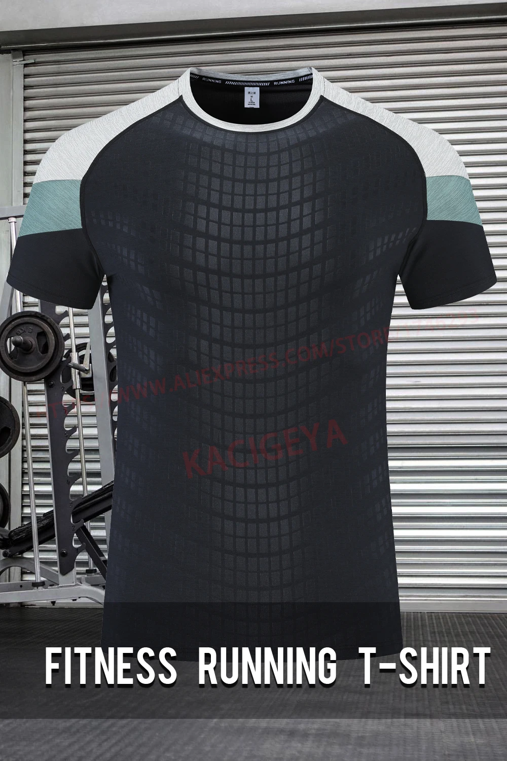 Men Gym Tshirt Fashion Joggers Bodybuilding Silk New Short Sleeves Streetwear Casual Outdoor Sport Fast Dry Breathable Tee