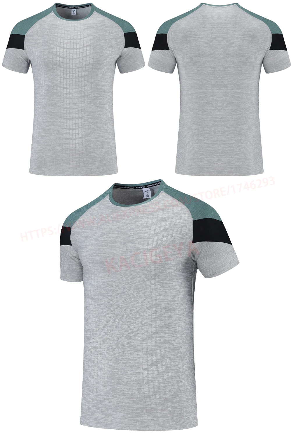 Men Gym Tshirt Fashion Joggers Bodybuilding Silk New Short Sleeves Streetwear Casual Outdoor Sport Fast Dry Breathable Tee