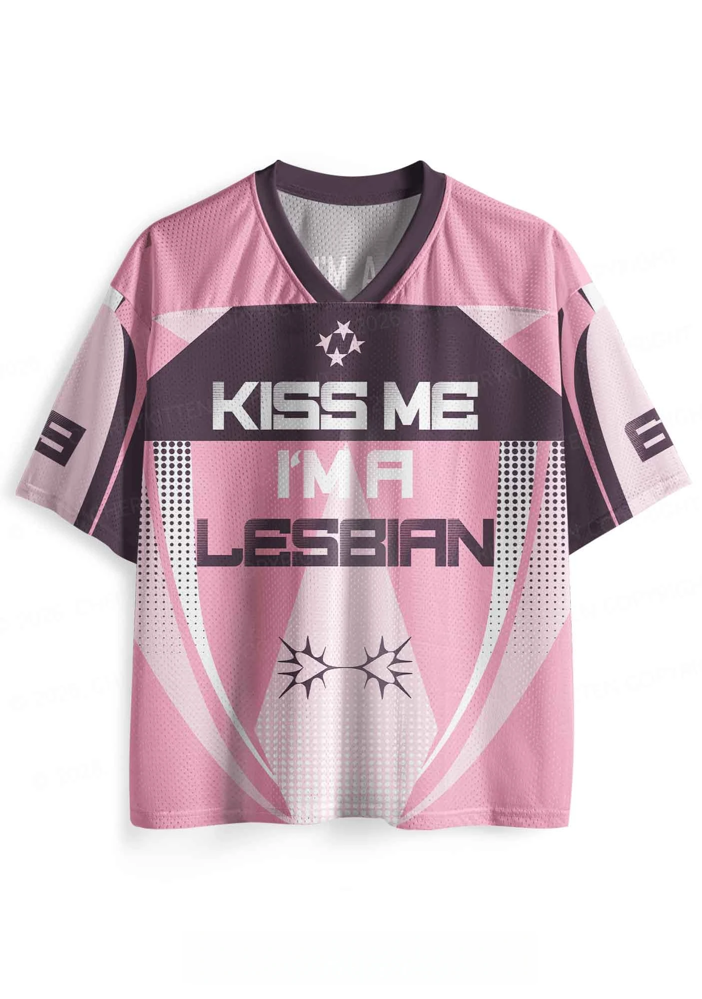 2026 _ New Style _ Fashion _ Subculture _ Fun Jerseys _ Y2K Millennium Girls _ Campus Style _ Sports Style Mesh Fabric