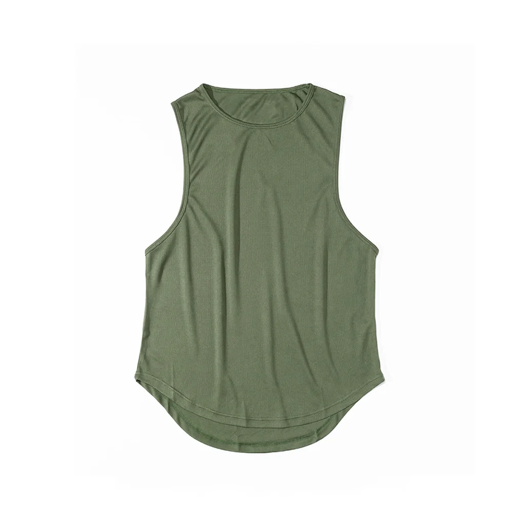 Men's Sleeveless Sports T-Shirt Quick Drying Breathable Tank Top For Running Training Marathon Fitness Vest