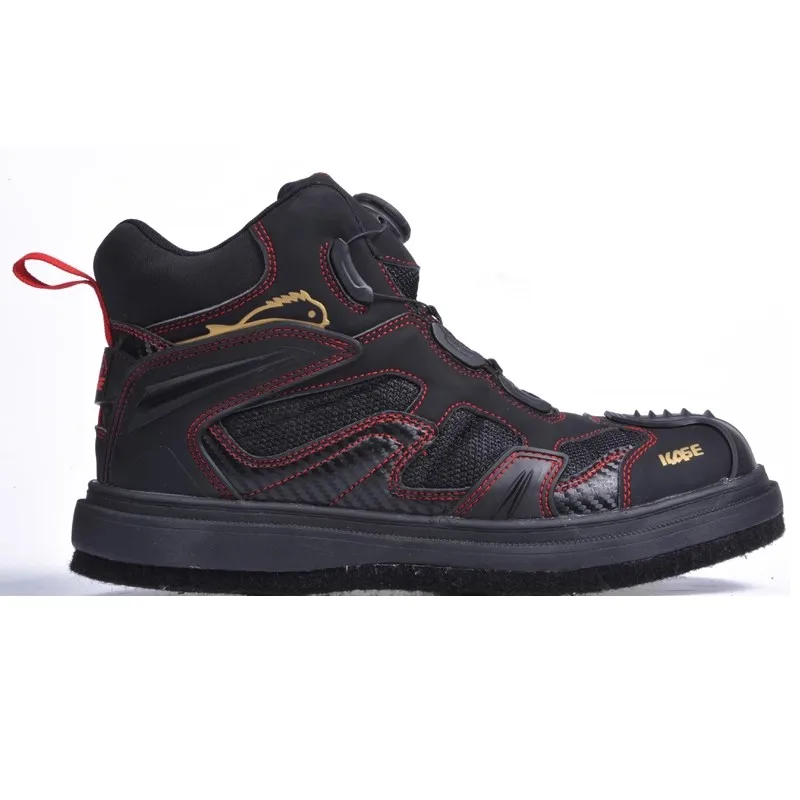 Rock Offshore Fishing Shoes Felt Sole Fishing Wading Boot Breathable Upstream Shoes Anti-slip River Wading Waders Boots