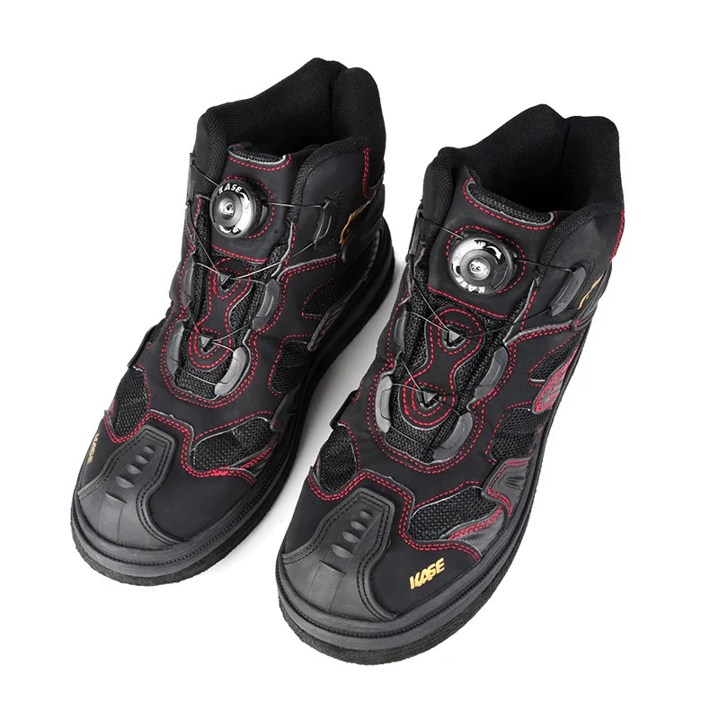 Rock Offshore Fishing Shoes Felt Sole Fishing Wading Boot Breathable Upstream Shoes Anti-slip River Wading Waders Boots