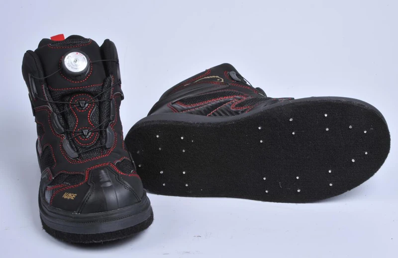 Rock Offshore Fishing Shoes Felt Sole Fishing Wading Boot Breathable Upstream Shoes Anti-slip River Wading Waders Boots