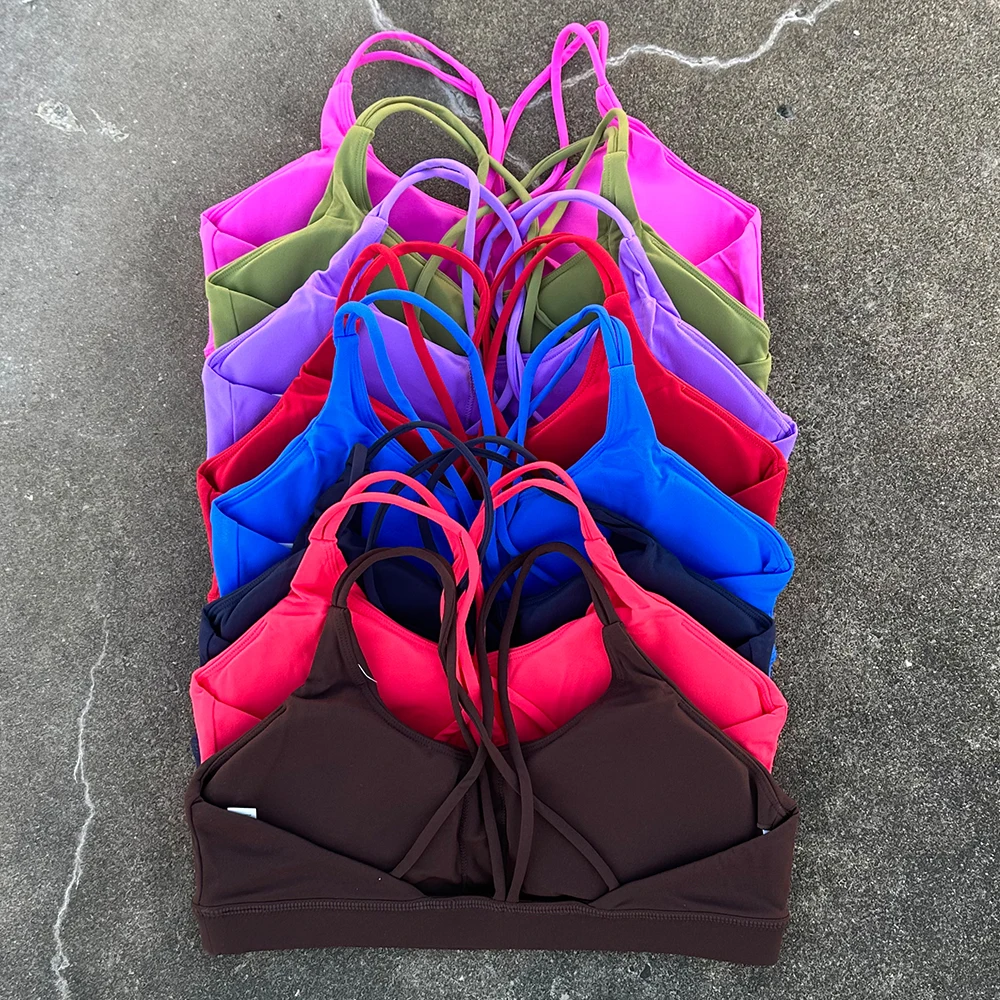 Women's Sports Bra Shockproof Bra Beautiful Back and Sports Anti Sagging Running External Wear Training Fitness Tank Yoga Bra