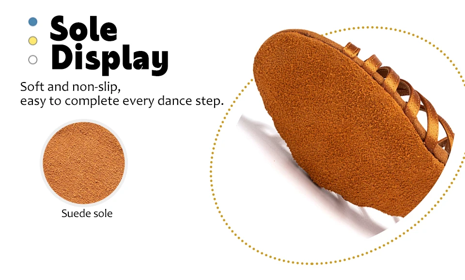 Latin Dance Shoes for Girls Women Ladies Ballroom Modern Tango Salsa Dancing Performance Shoes Medium Heels Training Shoes