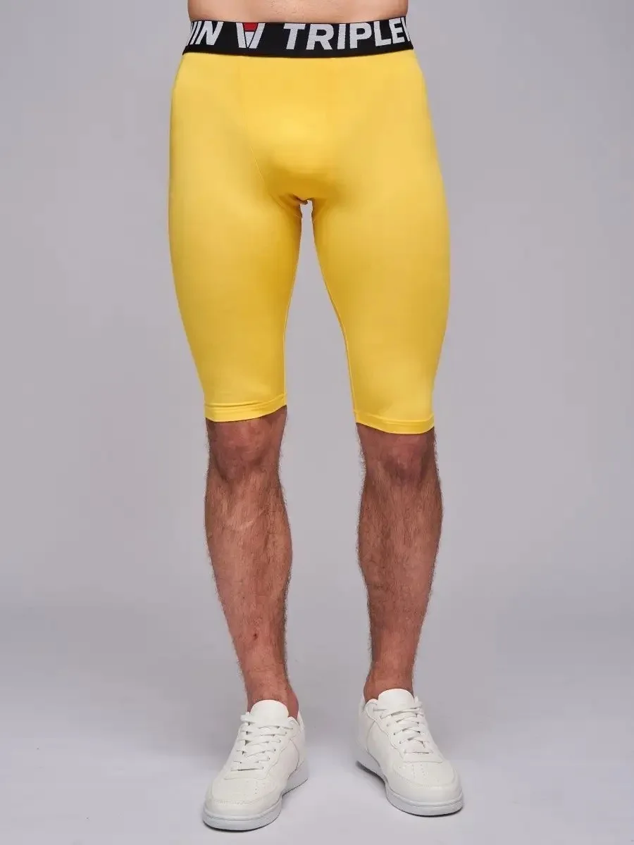 Men Running Tights GYM Marathon Short Pants Basketball Football Soccer Fitness Exercise Hiking Jogging Sport Fifth Leggings J29