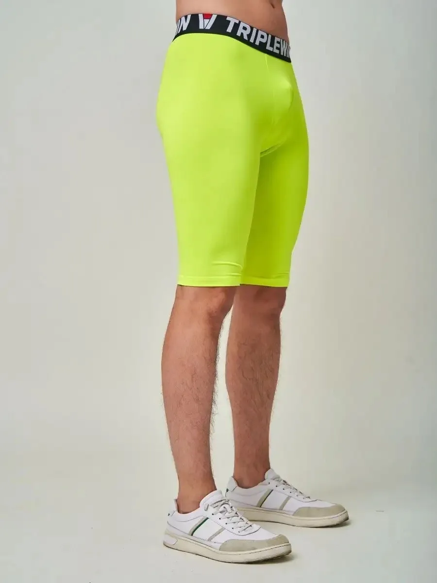 Men Running Tights GYM Marathon Short Pants Basketball Football Soccer Fitness Exercise Hiking Jogging Sport Fifth Leggings J29