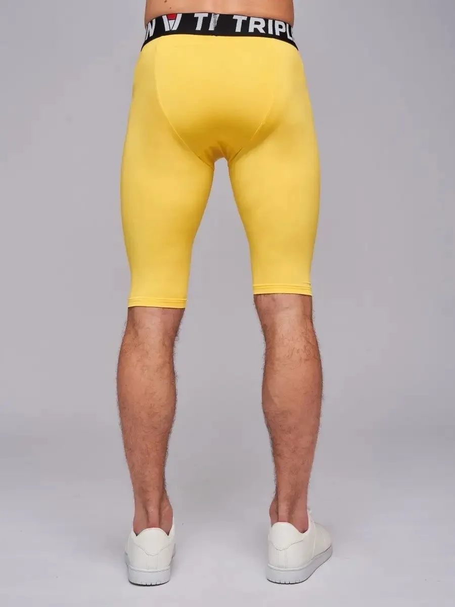 Men Running Tights GYM Marathon Short Pants Basketball Football Soccer Fitness Exercise Hiking Jogging Sport Fifth Leggings J29