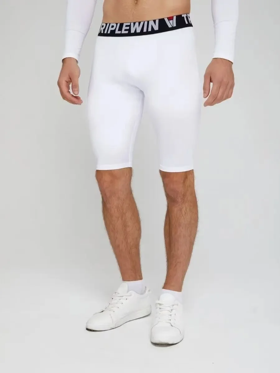 Men Running Tights GYM Marathon Short Pants Basketball Football Soccer Fitness Exercise Hiking Jogging Sport Fifth Leggings J29