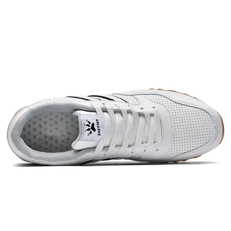 Autumn Sports Shoes Men's Flat Running White Durable Classic Casual Shoes Low Cut Trendy Fashionable Hiking and Walking Shoes