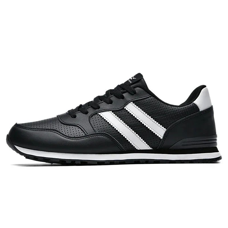 Autumn Sports Shoes Men's Flat Running White Durable Classic Casual Shoes Low Cut Trendy Fashionable Hiking and Walking Shoes