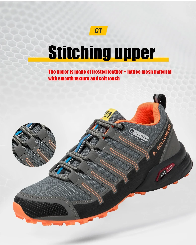 Outdoor Hiking Shoes Non-Slip Hiking Sports Shoes Lightweight Men's Shoes Men Tactical Training Sports Shoes