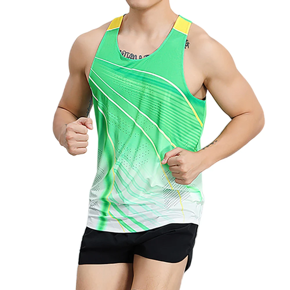 Men Run Vest Tank Top Speed Fitness Running Shirt Sleeveless Soprt Singlet