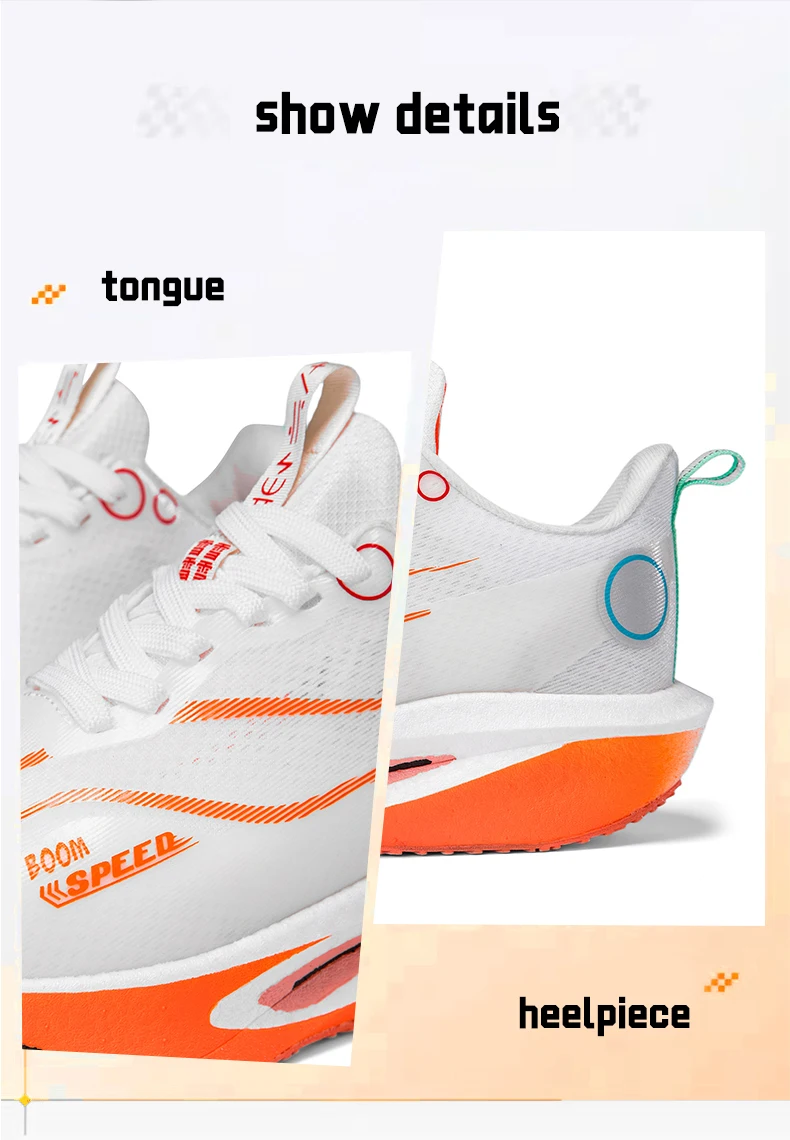 Men's Running Shoes Carbon Plate Professional Running Shoes Breathable Non-slip Cushioning Women's Casual Running Sports Shoes