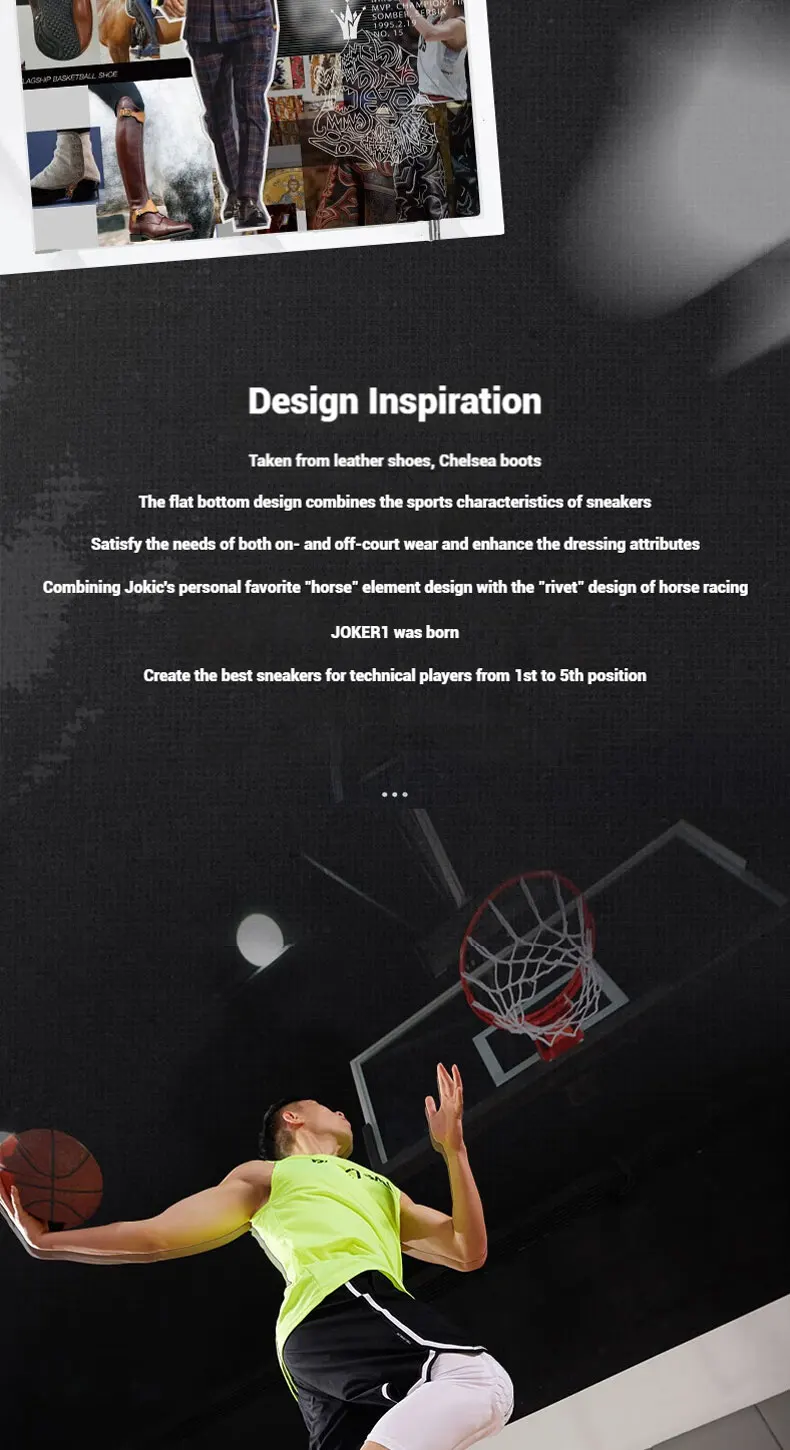 361 Degrees Joker 1 Men Basketball Shoes Jokic Professional  Protect Actual Training Shock-Absorbing Male Sneakers 572511103