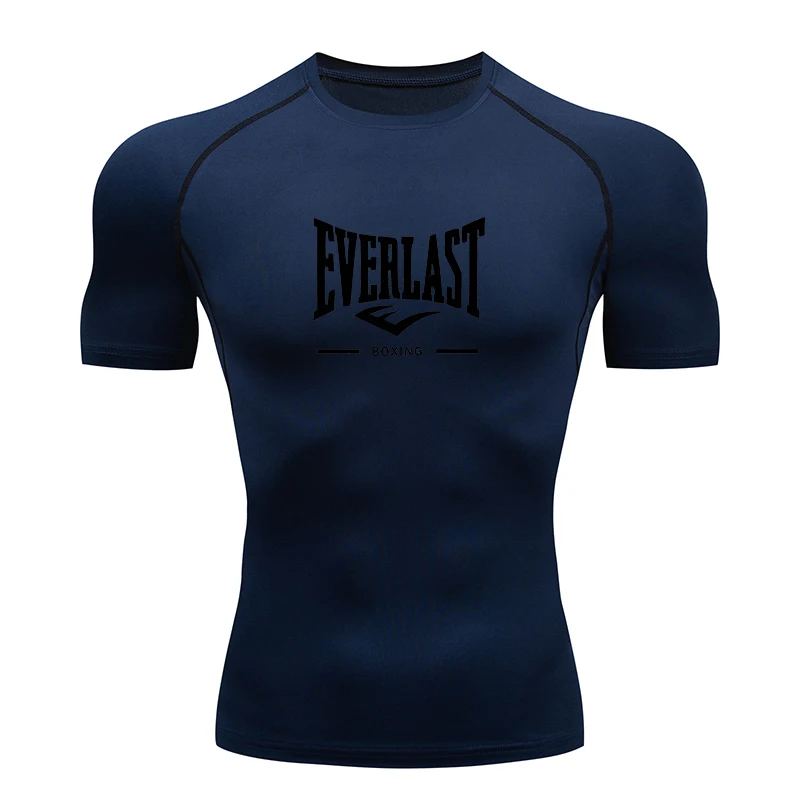 New Men's Running Compression T-Shirt Short Sleeve Gym Workout Shirts Fitness Shirts Men's Jogging Sportswear Sweatshirts
