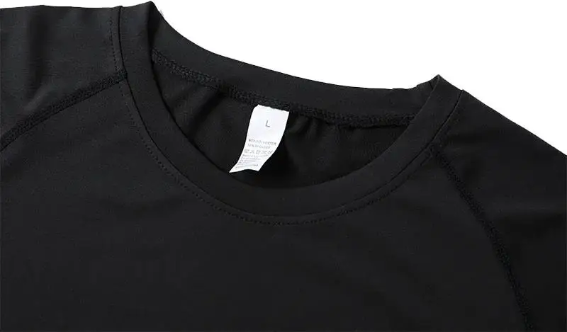 New Men's Running Compression T-Shirt Short Sleeve Gym Workout Shirts Fitness Shirts Men's Jogging Sportswear Sweatshirts
