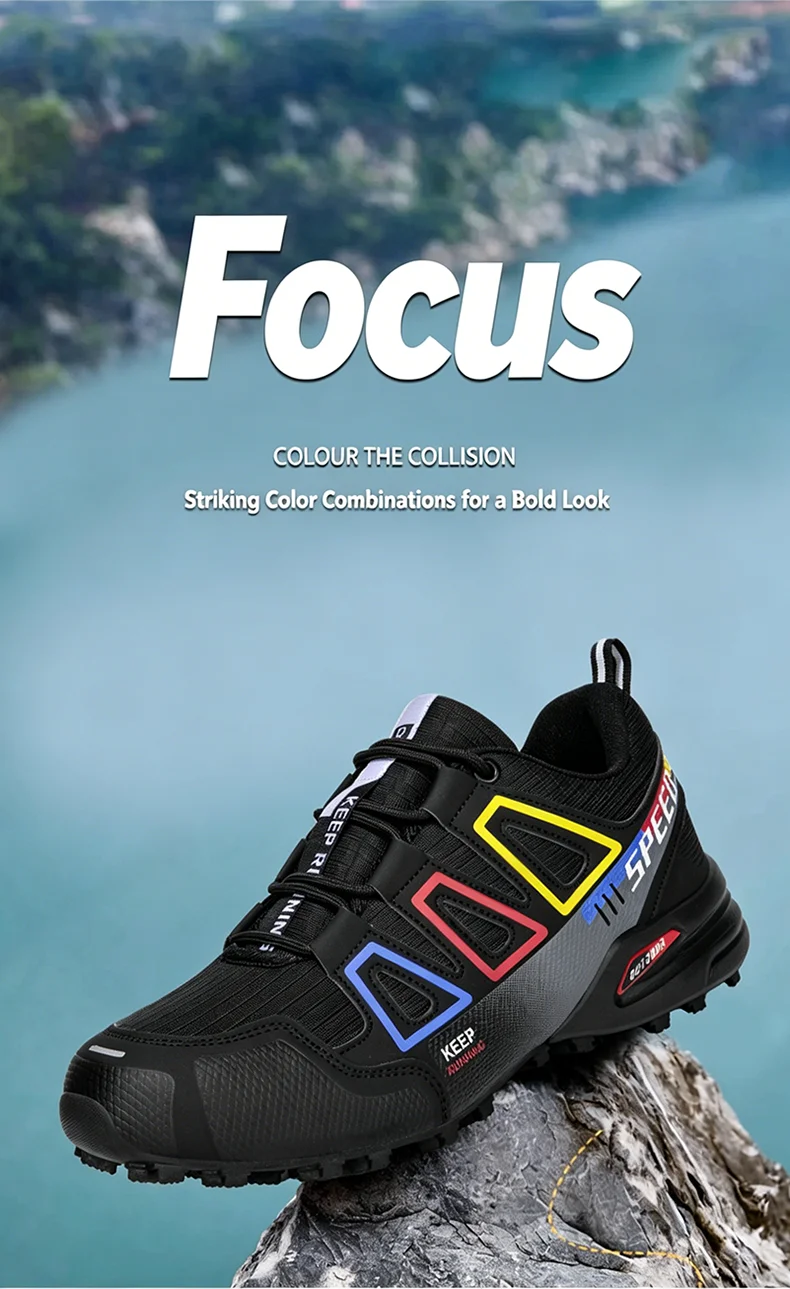 Men Camping Shoes Waterproof Non-slip All-terrain Sports Shoes Outdoor Cycling Shoes Hiking Hunting Tactical Training Shoes
