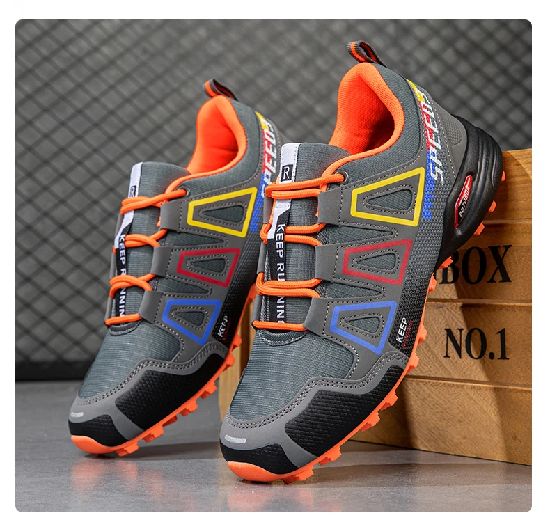 Men Camping Shoes Waterproof Non-slip All-terrain Sports Shoes Outdoor Cycling Shoes Hiking Hunting Tactical Training Shoes