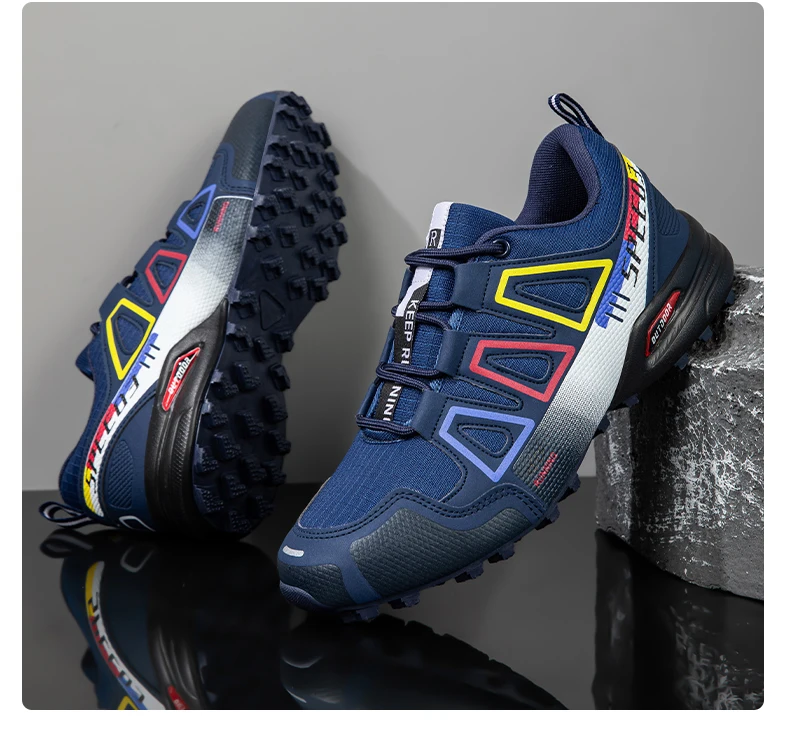 Men Camping Shoes Waterproof Non-slip All-terrain Sports Shoes Outdoor Cycling Shoes Hiking Hunting Tactical Training Shoes